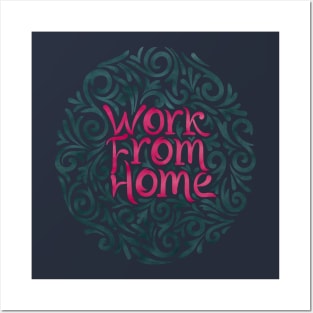 work from home 6 Posters and Art